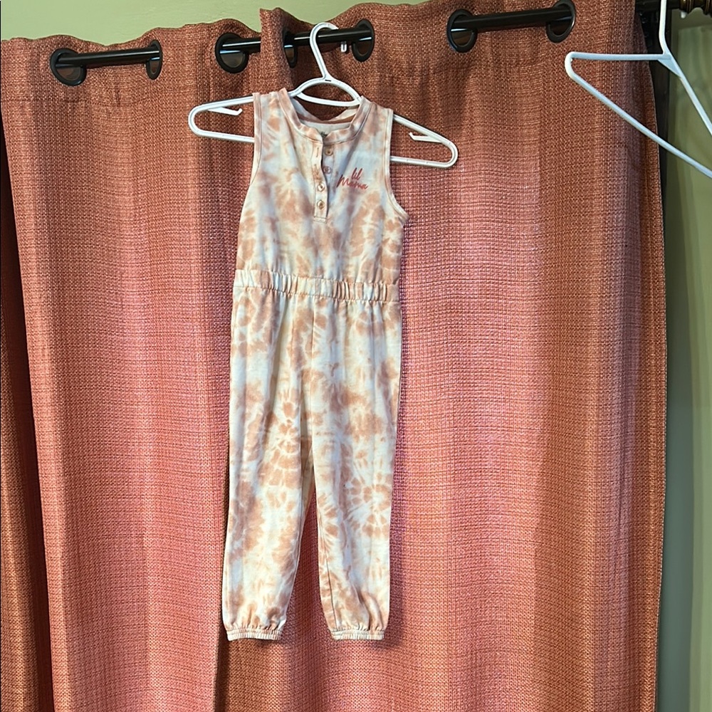 Kids Tie-Dye Sleeveless Jumpsuit